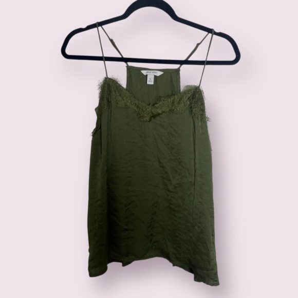 Lace Trim Classy Classic Hipster Hippie Artsy Boho Bohemian Chic Girly Cami Top - Picture 1 of 5